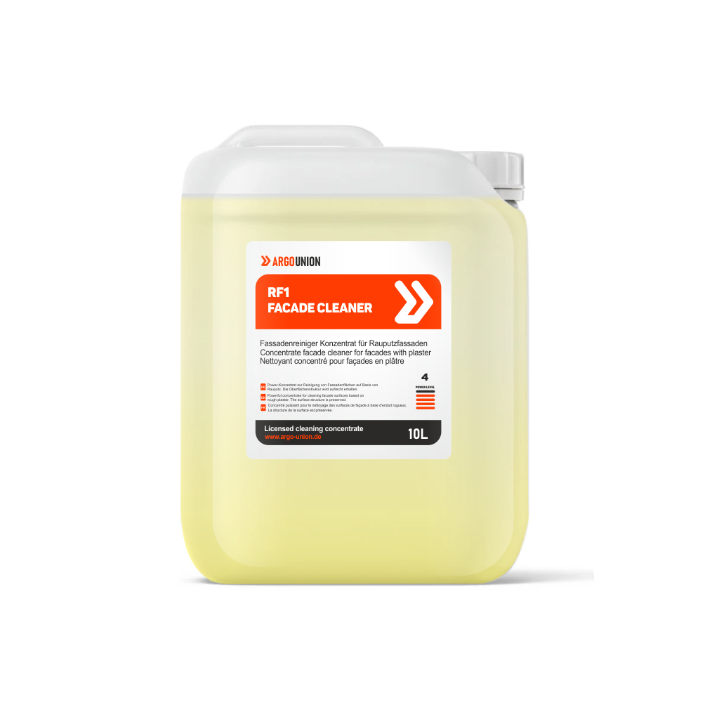 RF1 Fassadenreiniger für Rauputzfassaden - Schmutzlöser mit starker Wirkung mit Strukturschutz